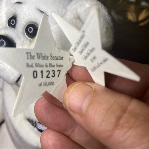 SET 3 CollectiCritters Beanie Plush Bears Senators - Picture 8 of 9